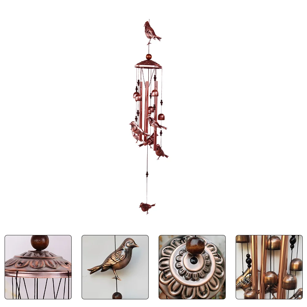

Hummingbird Wind Chime nament Bell Pendant Hanging Decoration Garden Metal Retro House Window Bedroom Design Classic