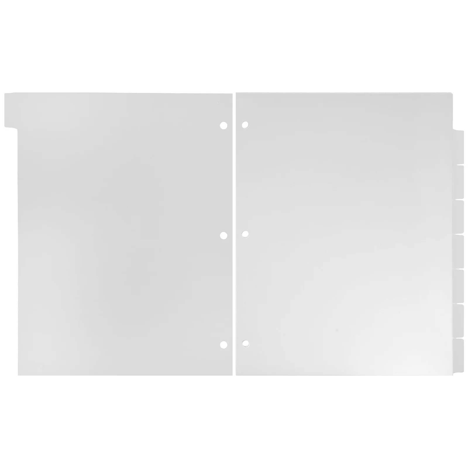 

Index Dividers Insert Sheets A4 Detachable Plastic Binder Dividers For Planner Notebook Organizer Tabbed Divider Pages