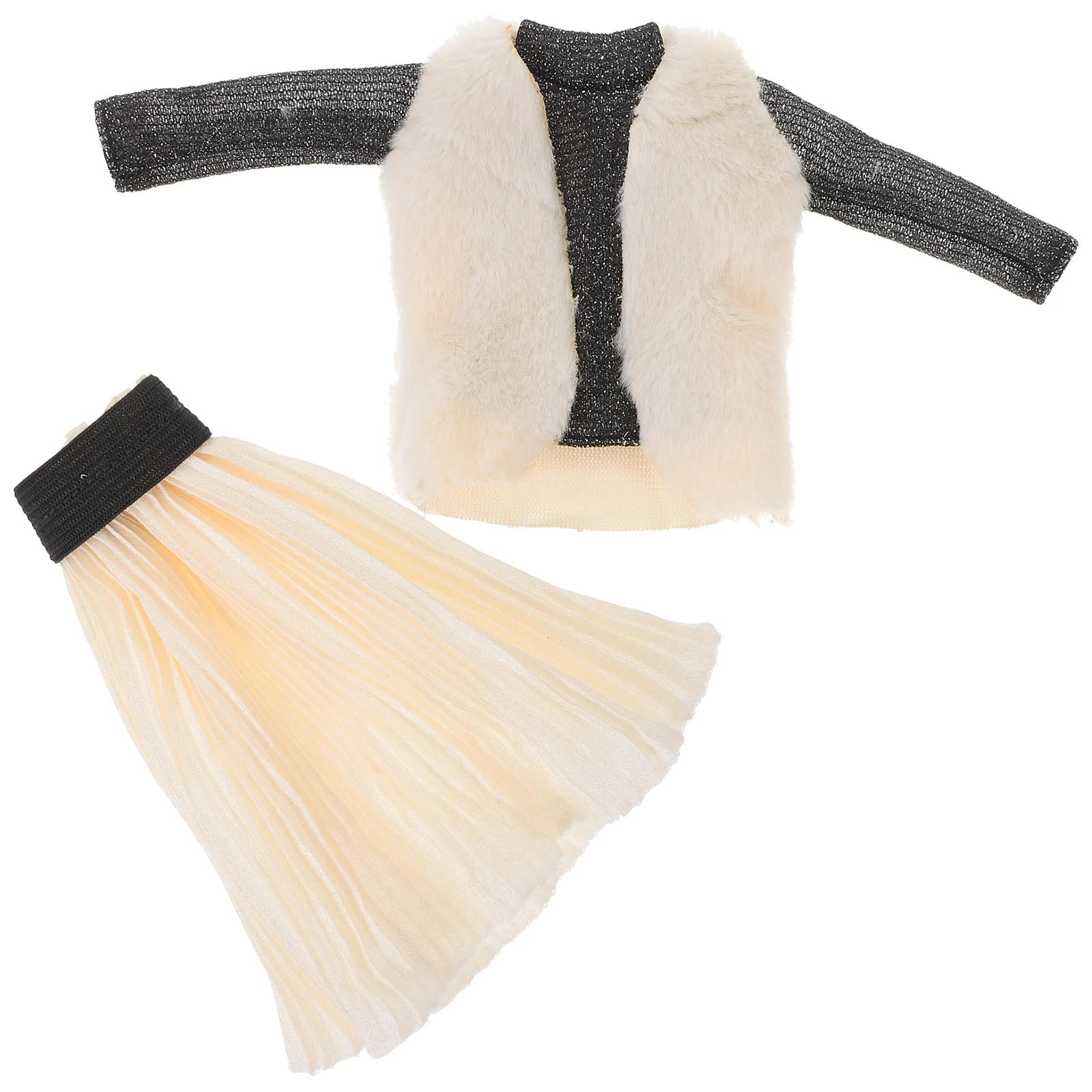 

Clothes Set Baby Dolls for Girls Wear-resistant Dress Plush Lovely Apparel