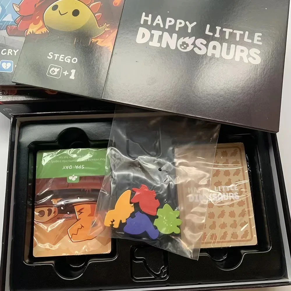 Happy Little Dinosaurs Board Game Basic Expansion Edition Reunion Camping Theme Party Game Interactive Playing Card Toy Kid Gift