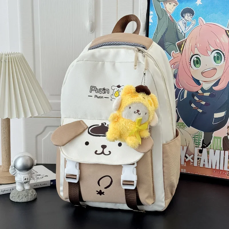 Sanrio Kulomis neue süße Mädchen Wind Jade Zimt Hund ist einfach und niedlich Rucksack mit großer Kapazität.