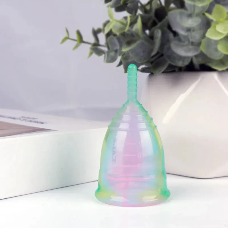 Menstrual Collector Medical Silicone Colorful Menstrual Cup Vagina Women Hygienic Silicon Period Menstruation Менструальная Чаша