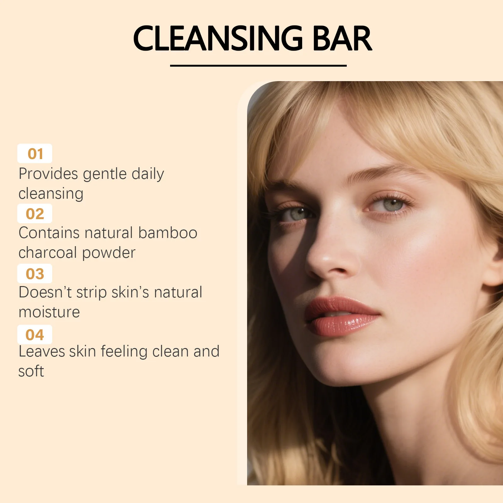 صابون تنظيف فحم الخيزران ترطيب التطهير العميق السيطرة على النفط تليين البشرة بلطف تنظيف الوجه صابون يدوي الصنع