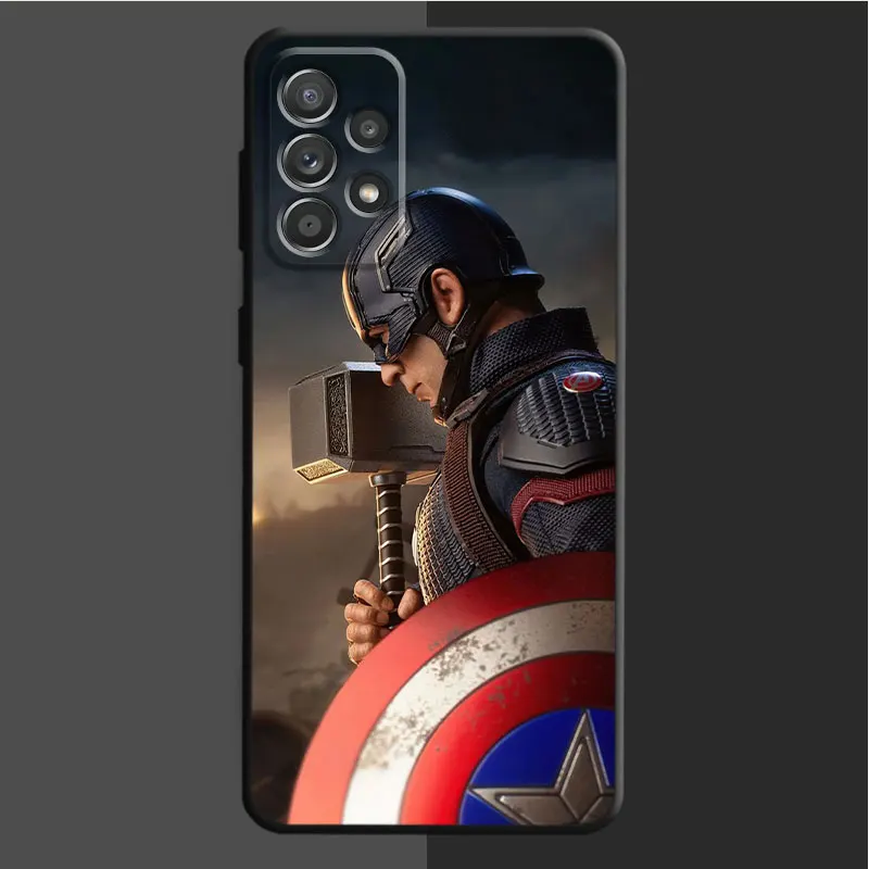 Marvel Captain America Phone Case For Samsung Galaxy A52 A12 A34 A54 A73 A53 A71 A51 A31 A33 A22 A21s A13 A32 A72 A23 Cover