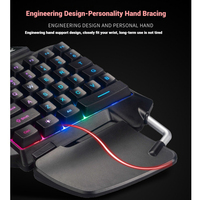 K-Snake G92 One-Handed Keyboard Luminous Mechanical Feel Gaming Keyboard