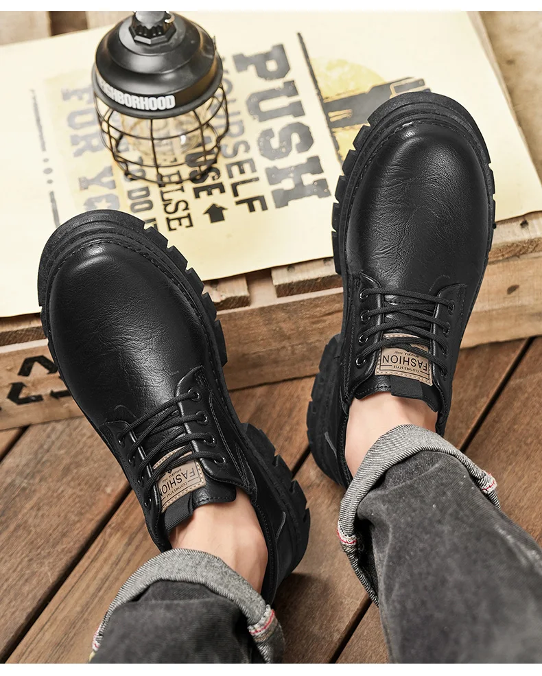 Herren-Freizeitschuhe, Vier-Jahreszeiten-Handarbeit, bequeme Outdoor-Arbeitsschuhe, modische Joker-Jugend-Trendschuhe, Business-Party-Lederschuhe – Detail 18