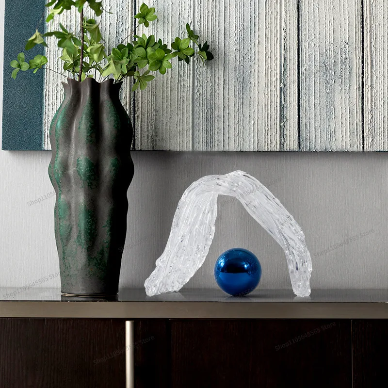 For Modern Minimalist Abstract Transparent Artworks, Living Room Soft Furnishings, Accessories and Ornaments