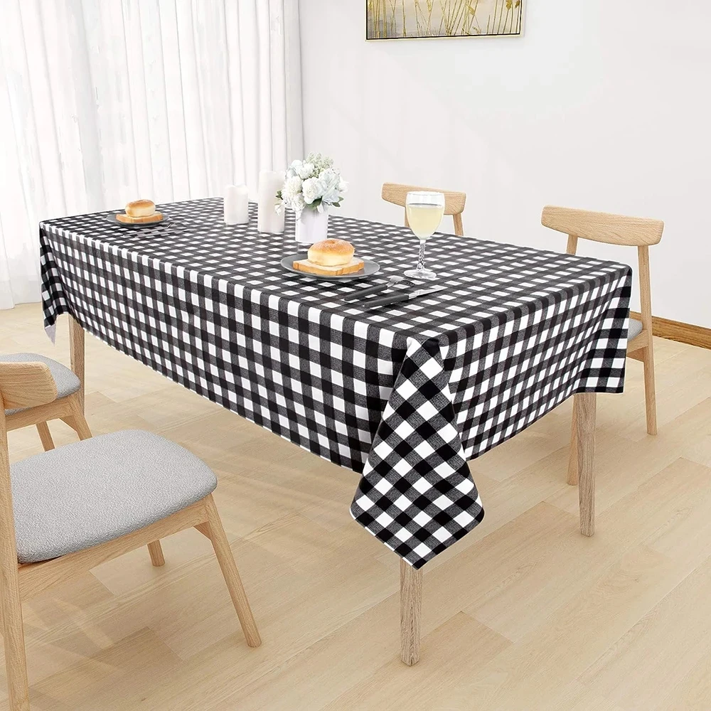 

Checkered printed tablecloth, disposable tablecloth for weddings, birthdays, parties, indoor and outdoor picnic table covers, pl