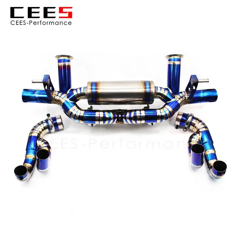 CEES Catback Exhaust for AUDI R8 V8/V10 2010-2015 Racing Performance Exhaust Pipe Titanium Alloy Exhaust Valve Tuning Mufflers