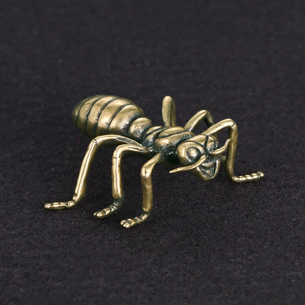 

Copper Ant Figurines Statue for Desk Table Car Home Office Animal Metal Decor Retro DIY Party Supplies Bronze Art Pieces