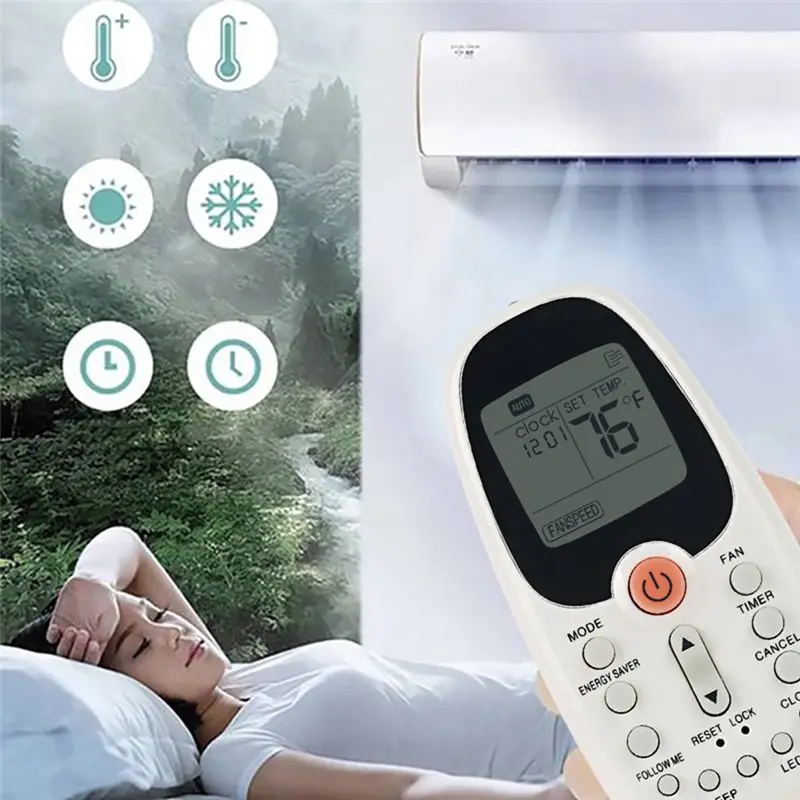 Controle Remoto Y23A R09B para Ar Condicionado Midea KOMECO R09B/BGE R09B/BGCE - Substituição de Controle Remoto em Inglês
