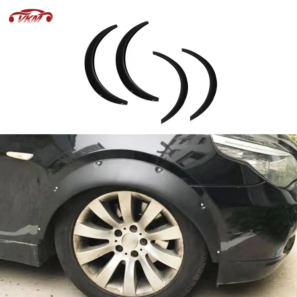 4 PCS Car Accessorise Fender Flares Arch Wheel Eyebrow Auto Mudguard Lip Body Kit Protector Cover Mud Guard for Universal