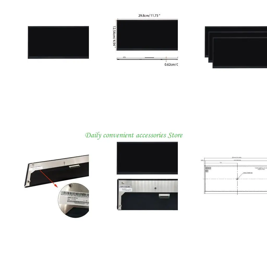 

97QB 12,3 "Дисплей HSD123JPW4-A10 1920x720 РЕЗОЛЮЦИИ
