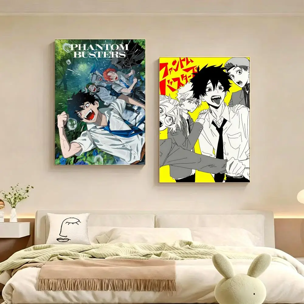 Manga Phantom Busters Poster Poster Multiple Sizes  frameless Creamy Style Wall Art Home Decor For Living Room Bedroom gift