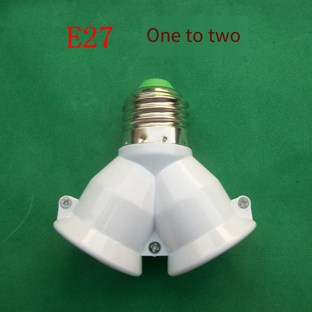 220V Lamp Adapter Dual Lamp Holder Flexible Lighting Solutions Heat-Resistant Material Flame Retardant Material