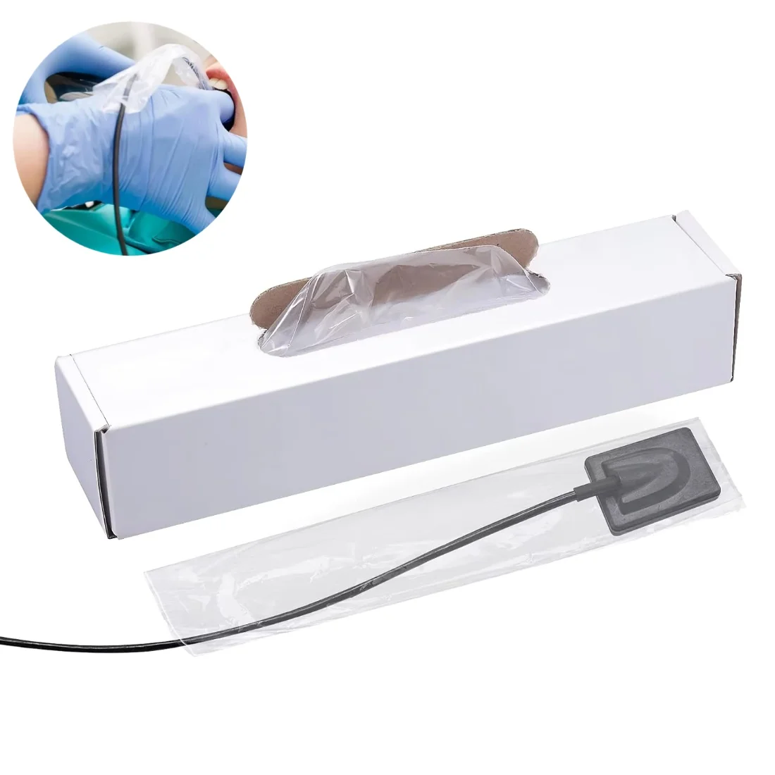 

500pcs/box Dental Disposable X-ray Sensor Sheaths Disposable Isolation Film Dental Oral Digital X-ray Sensor Protective Film