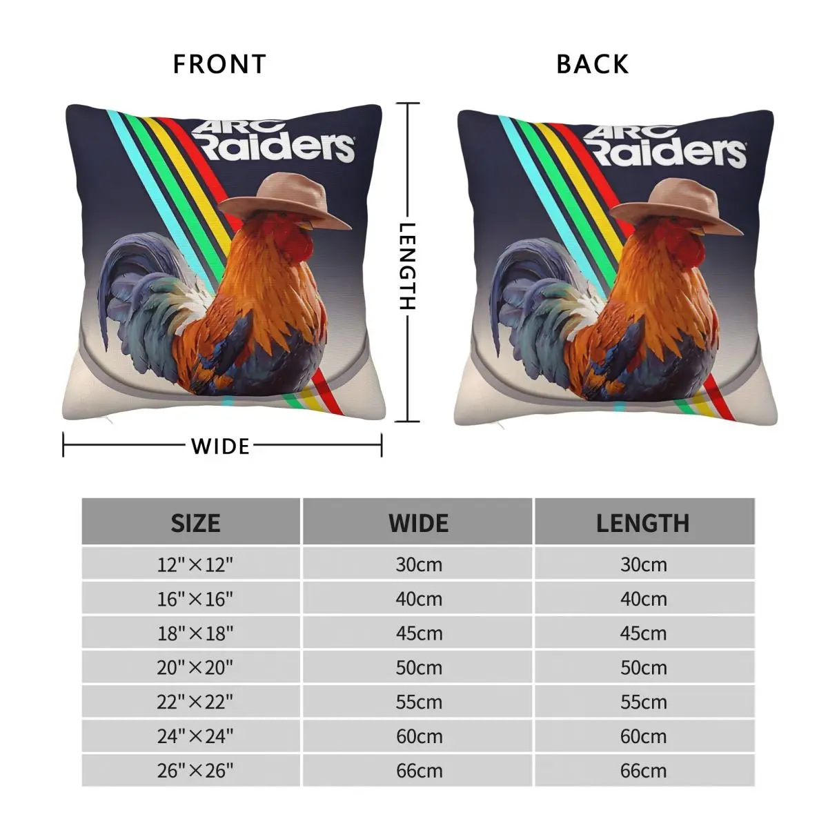 Arc Raiders Game Pillowcase Polyester Linen Velvet Printed Zip Decor Pillow Case Room Cushion Cover