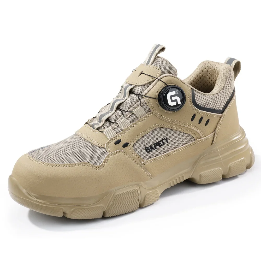 DurableLabor Insurance Shoes Breathable Stab-proof And Smash-proof Lightweight Safety Shoes Steel Bag Head Summer Shoes Smart Bu