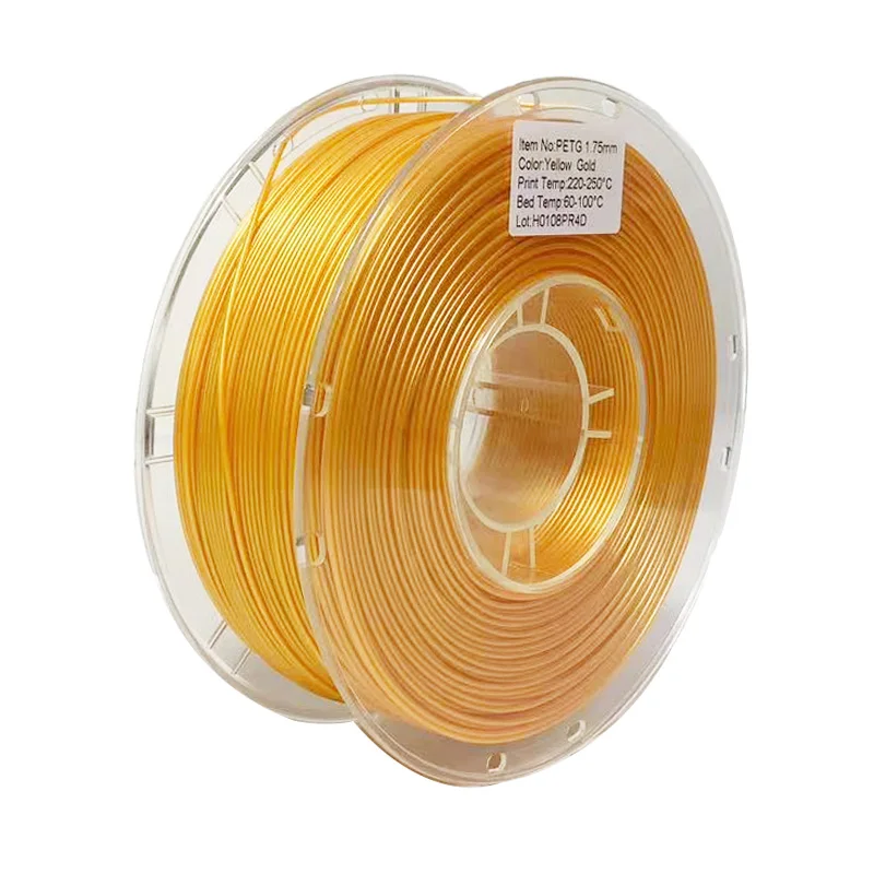 

High Quality 3D PETG Filament 1.75mm 1kg 335m 200-240 for Large Intensity 3D Printers