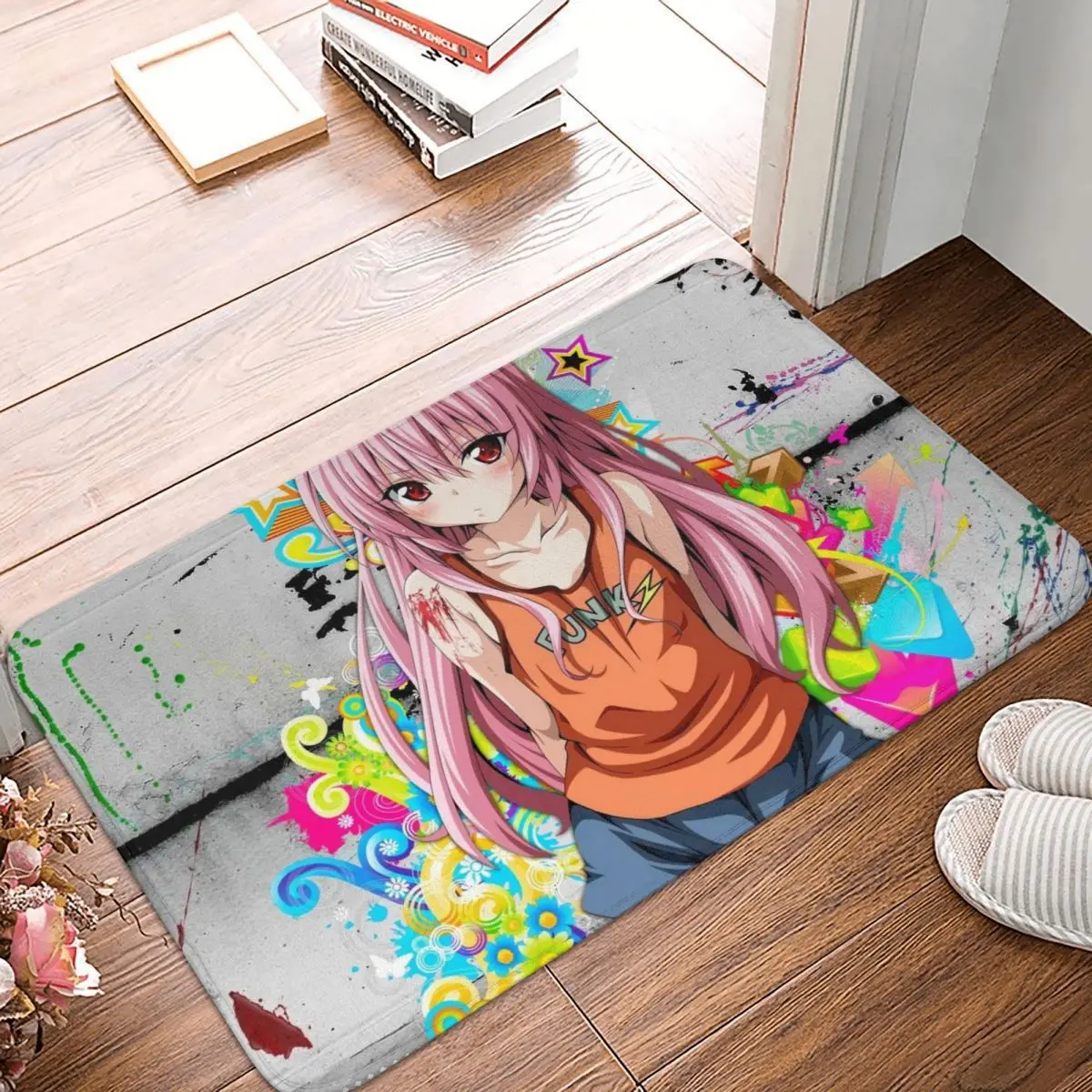 Corner Non-slip Doormat Kitchen MatTo Love Ru Floor Carpet Welcome Rug Home Decor