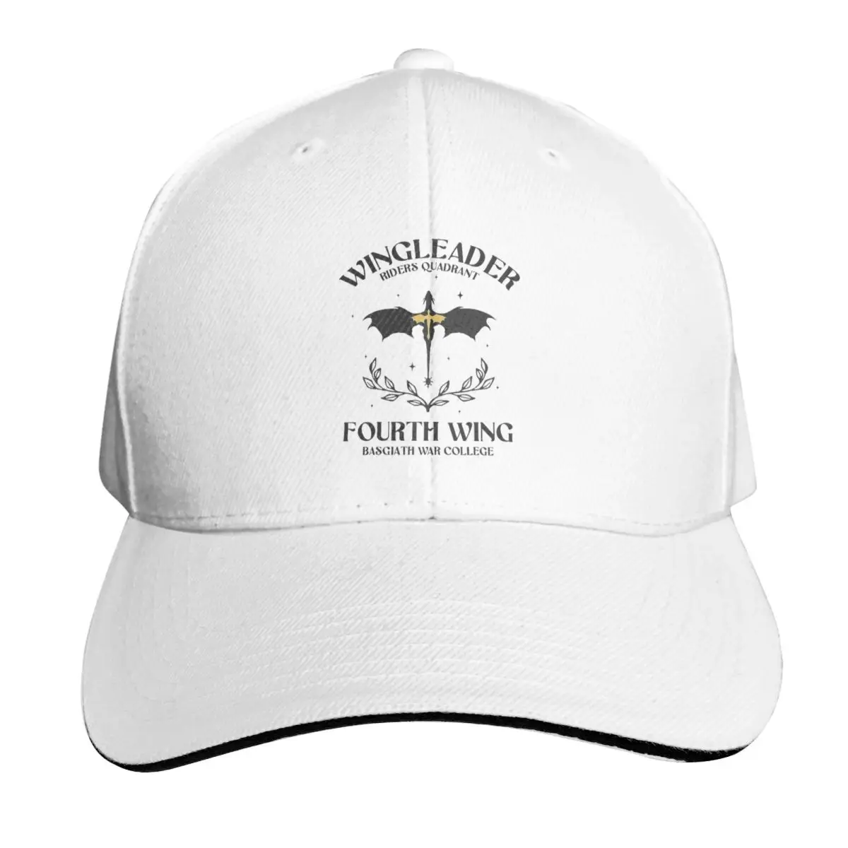 Vintage Basgiath War College Fourth Wing Cap Fashion Casual Baseball Caps Adjustable Hat Hip Hop Summer Unisex Baseball Hats