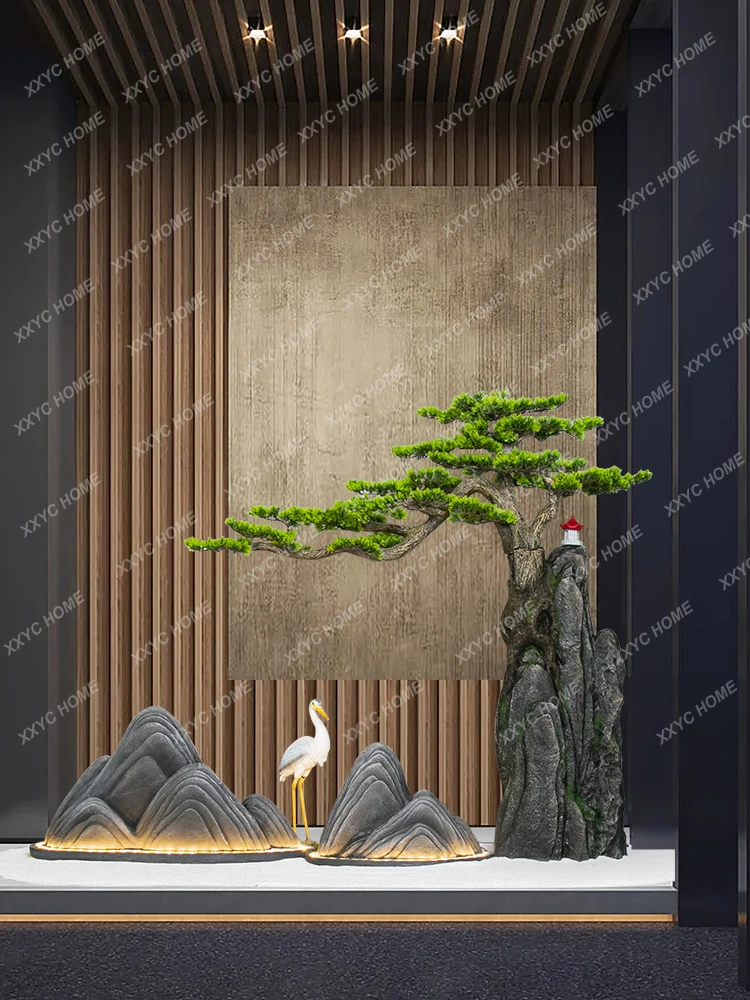 Rockery Dry Landscape Landscape Decoration Restaurant Club Show Window Decorations Living Room Stairs Lower Corner Landscape