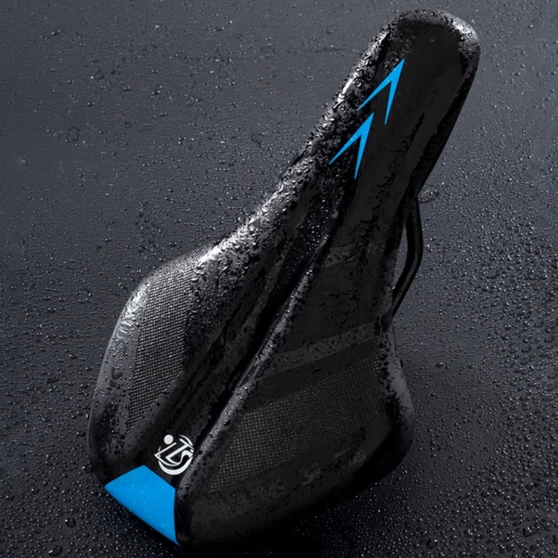 Soft Comfortable Bicycles Saddle Breathable Mountain Road Bike PU Leather Waterproof Non-slip Cycling Cushion