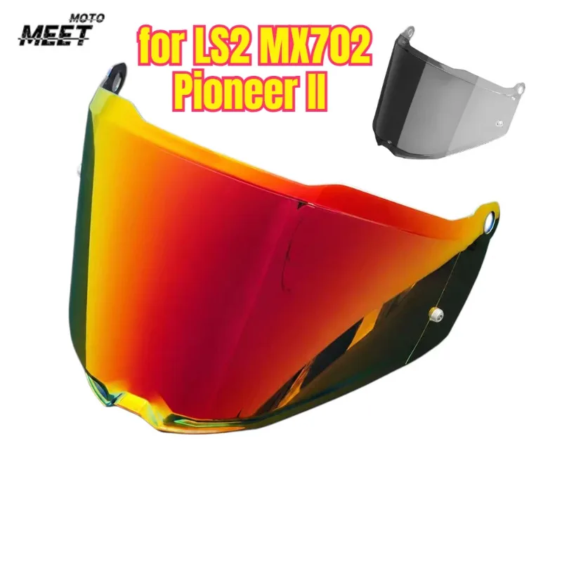 MX702 Motorcycle Helmet Lens For LS2 Pioneer II Anti-UV Dustproof Windproof High Transmittance Helmet Visor Replacement 헬멧반모