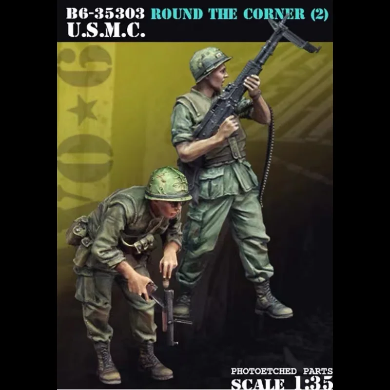 مجموعة نماذج الراتنج 1/35 GK، موضوع عسكري، غير مجمعة وغير مطلية 522