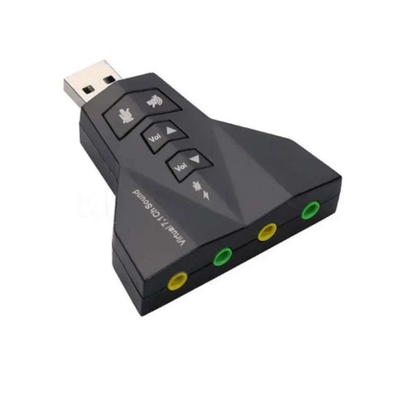 Carte son externe USB 7.1 3D, adaptateur audio, microphone pour touristes, interface de sortie indépendante