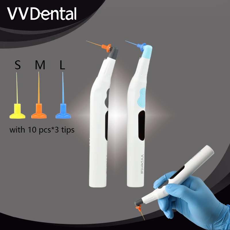 

RW-7 Root Canal Irrigator Kit Equipped with 30 S/M/L Plastic Heads, Efficient Endodontic Flushing,for Canal Cleaning and Rinsing