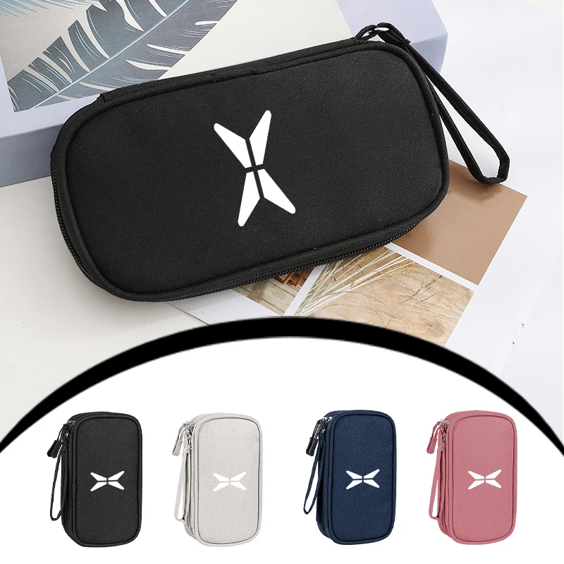 

Дорожная цифровая сумка для хранения USB-кабеля для передачи данных, органайзер для наушников для Xpeng P7 G3 G3i G9 P5 X2 N5 F30 H93 Beta 2019 2020 2021