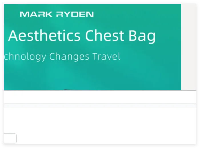 Mark Ryden Men Shoulder Bag Water-repellent Sports Chest Bag Anti-theft Crossbody Bags USB Charging Messenger Bag