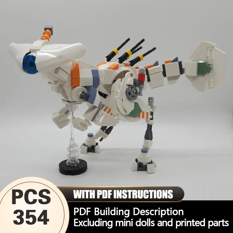 

Creators Animal Series Model MOC Building Bricks Gearfin With Stand Modular Technology Gifts Holiday Assemble Children Toys Suit