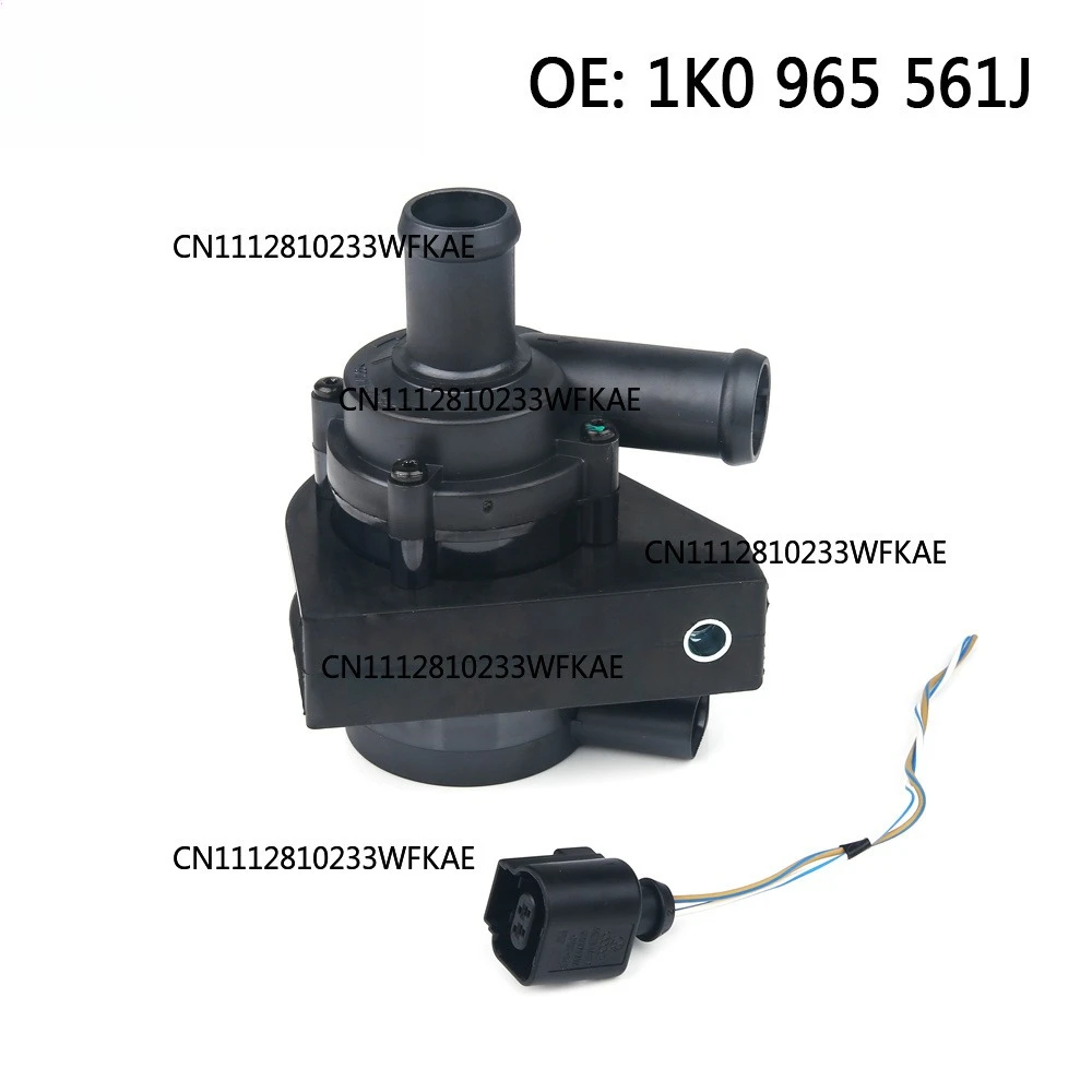 1K0965561J Cooling Water Pump Car Auto Additional Auxiliary Electric 12V for Jetta Golf CC Volkswagen VW Passat B5 B6 AudiA3