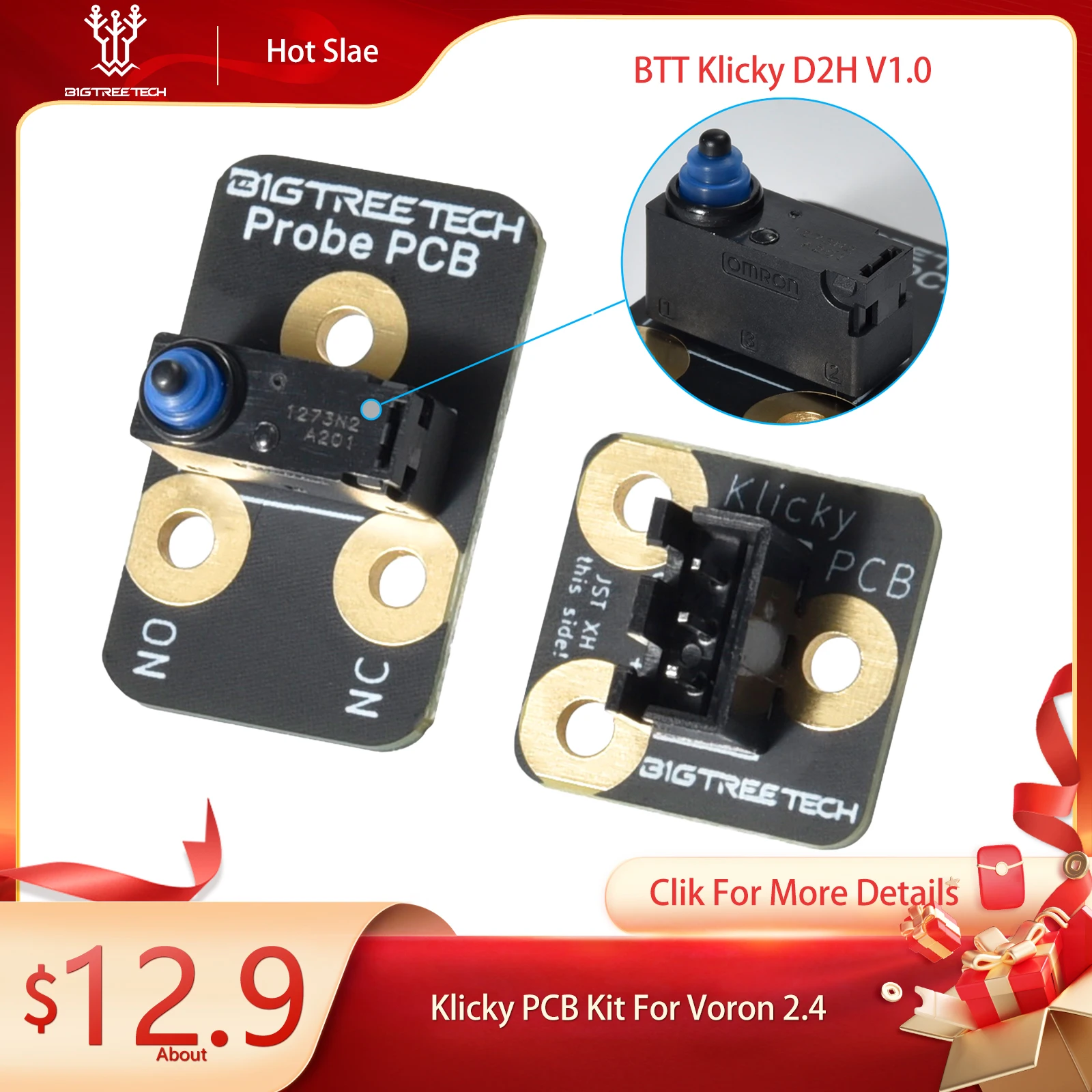 

BIGTREETECH DC Ky PCB Kit Voron 2,4 зонд Auto D2H 3D принтер DIY Z Auto комплекты для выравнивания for Voron 3d принтер s