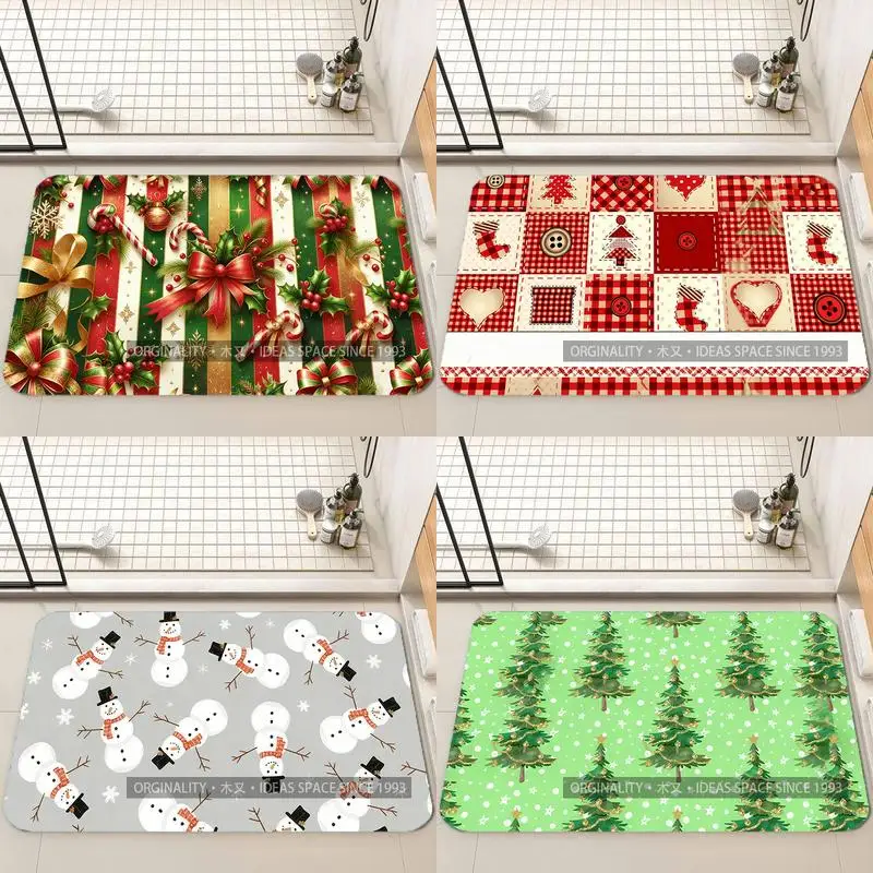 

Christmas Digital Pattern Mat Living Room Decoration Home Sofa Non-Slip Carpet Study Bedroom Tatami Children'S Soft Floor Mat