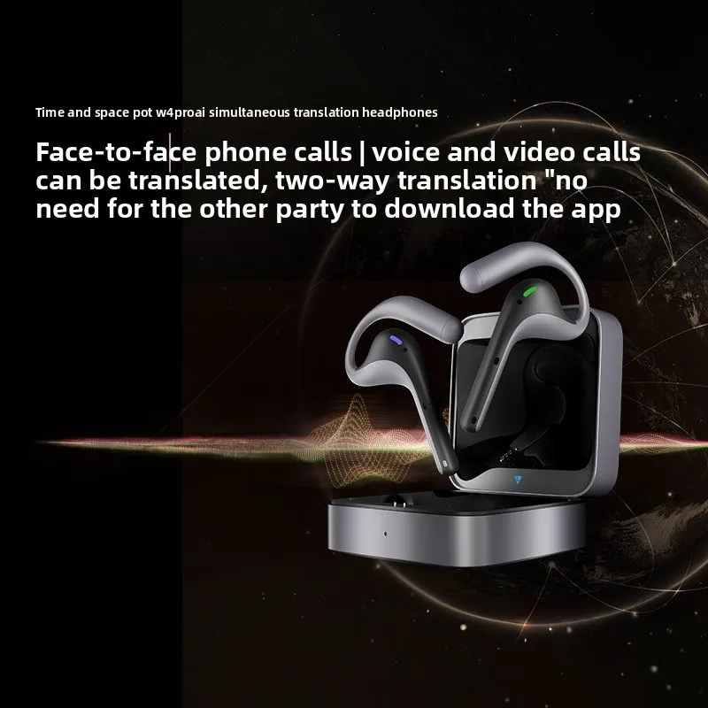 For Timekettle W4 Pro AI Real-Time Translation Earphones 43 Languages 95% Accuracy 6H Battery Conference