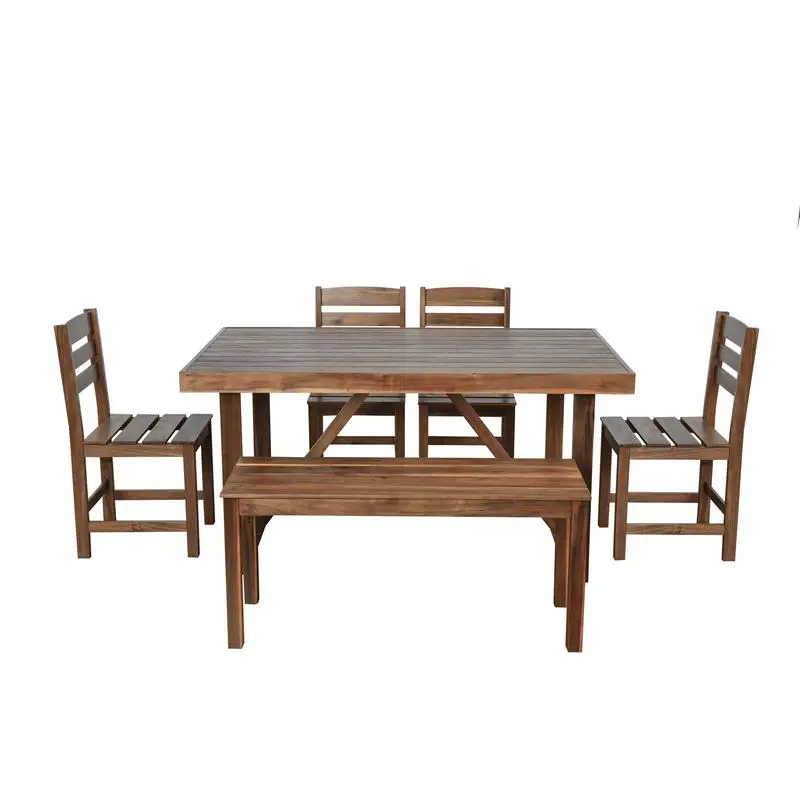 High-Quality Acacia Wood Outdoor Table and Chair Set for Patio Balcony Backyard