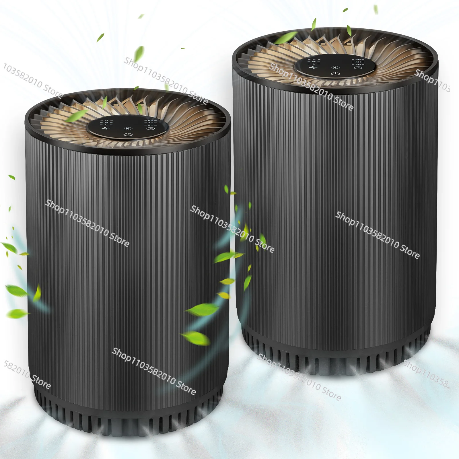 Portable Desktop Electronics Air Purifier Household Pet Car Freshener Brushless Motor USB Powered HEPA Filter UV Aromatherapy
