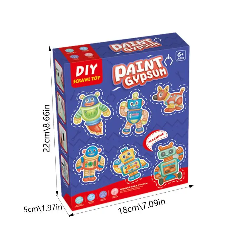 Plaster Painting Kit For Kids Mini Figure Paint Kit To Unleash Creativity Learn Color Combinations Kids Activities DIY Toys