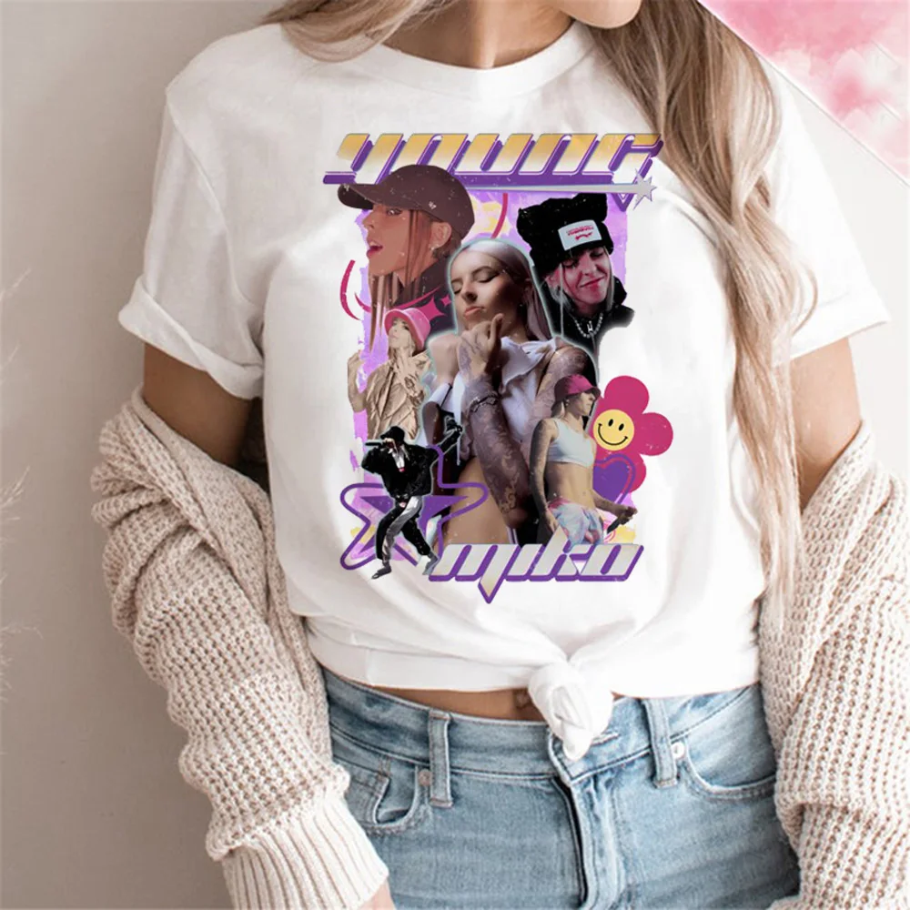 Young Miko t shirt women manga funny summer t-shirts girl Japanese clothes