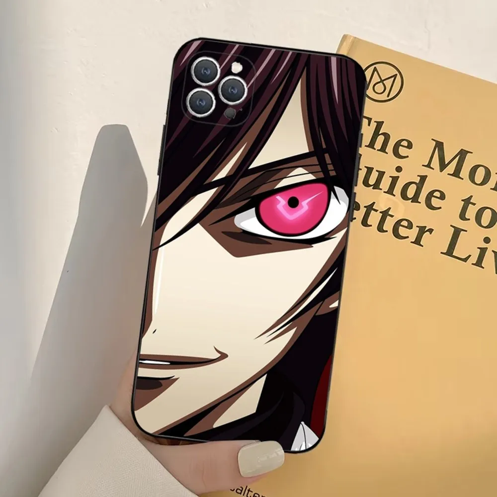 Code G-Geass  Phone Case For iPhone 16,15,14,13,12,11,Pro,X,XS,Max,XR,Plus,Mini Soft Black Cover