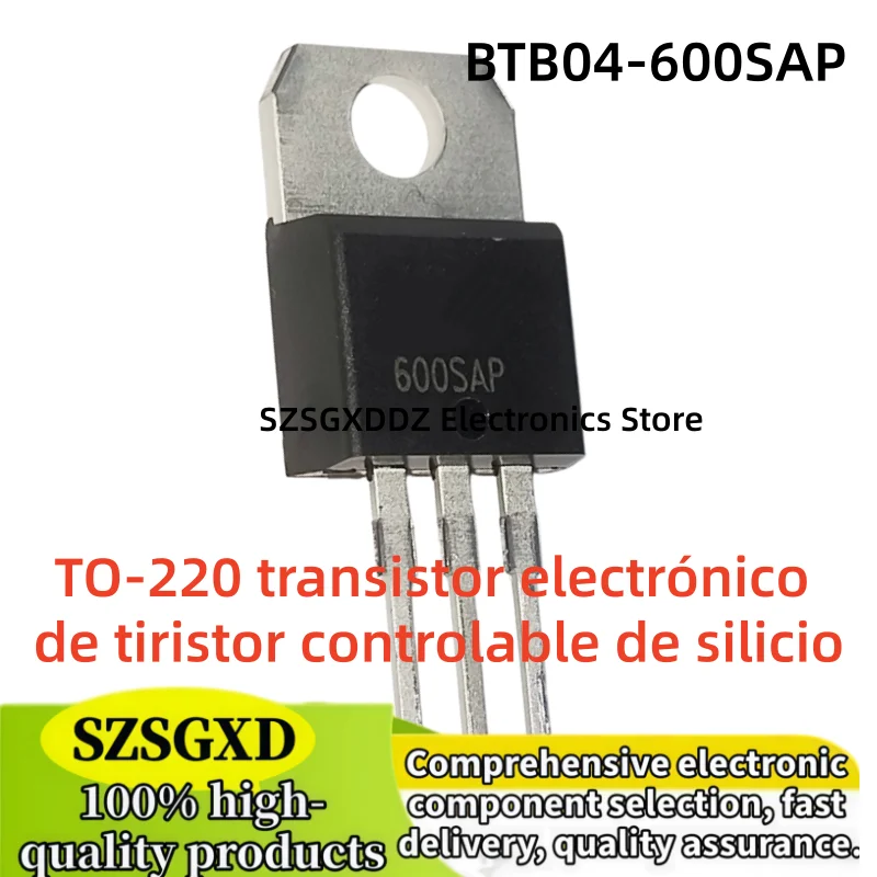 5-10-20-30-40-50Pcs new BTB04-600SAP BTB04 600SAP BTB04600SAP TO-220 silicon controllable thyristor electronic transistor