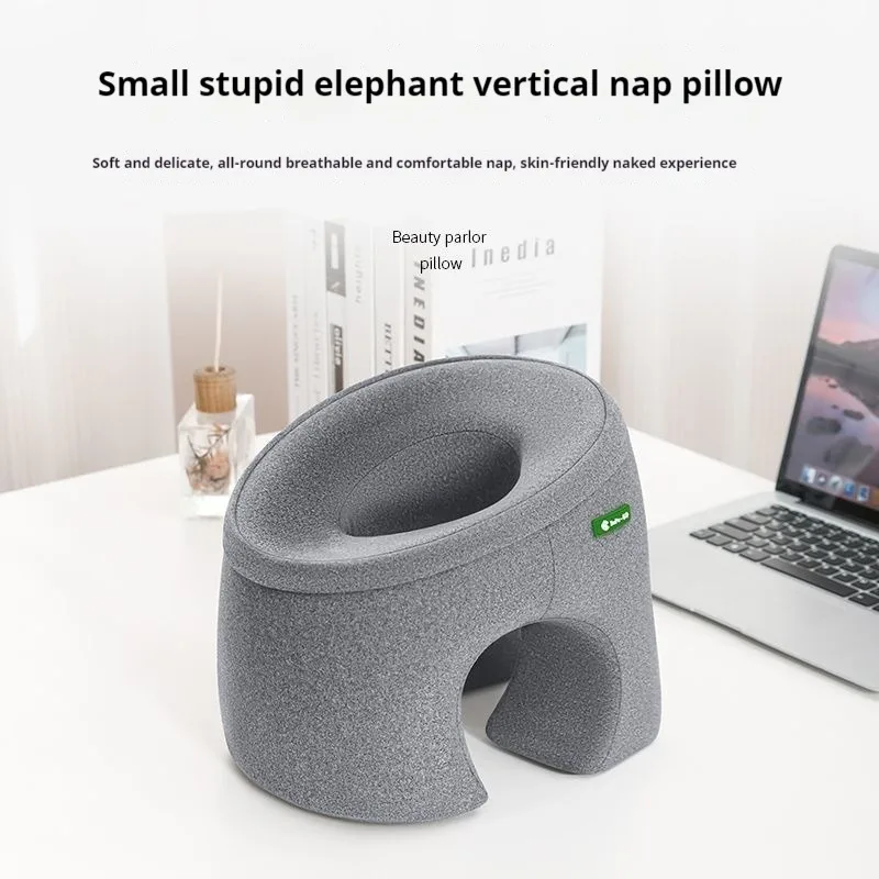 Memory Foam Nap Pillow Orthopedic Support Desk Napping Neck Support Pillow Breathable Ergonomic Design Travel Pillow Office Rest