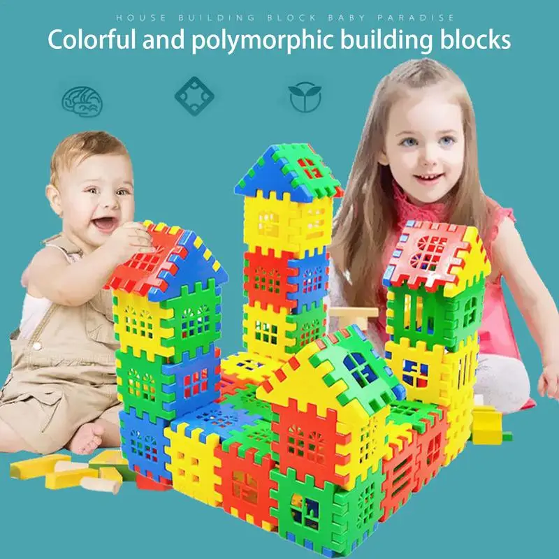 Bloqueio Building Bricks for Kids, Stacking Game, Fine Motor Toys, DIY Educacional