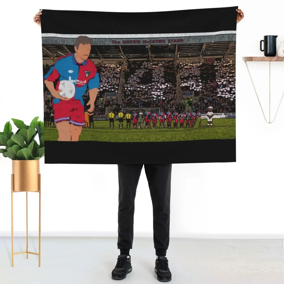 Norrie Number Four Dunfermline Throw Blanket couch cozy soft plush fuzzy picnic outdoor blanket