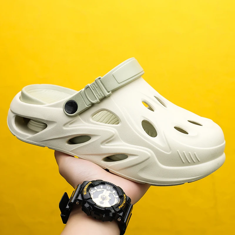 

Spring Summer Men's Outdoor Sandals Clogs Beach Comfortable Slippers Slides New Men Casual Water Garden Shoes Male Beach Sandals
