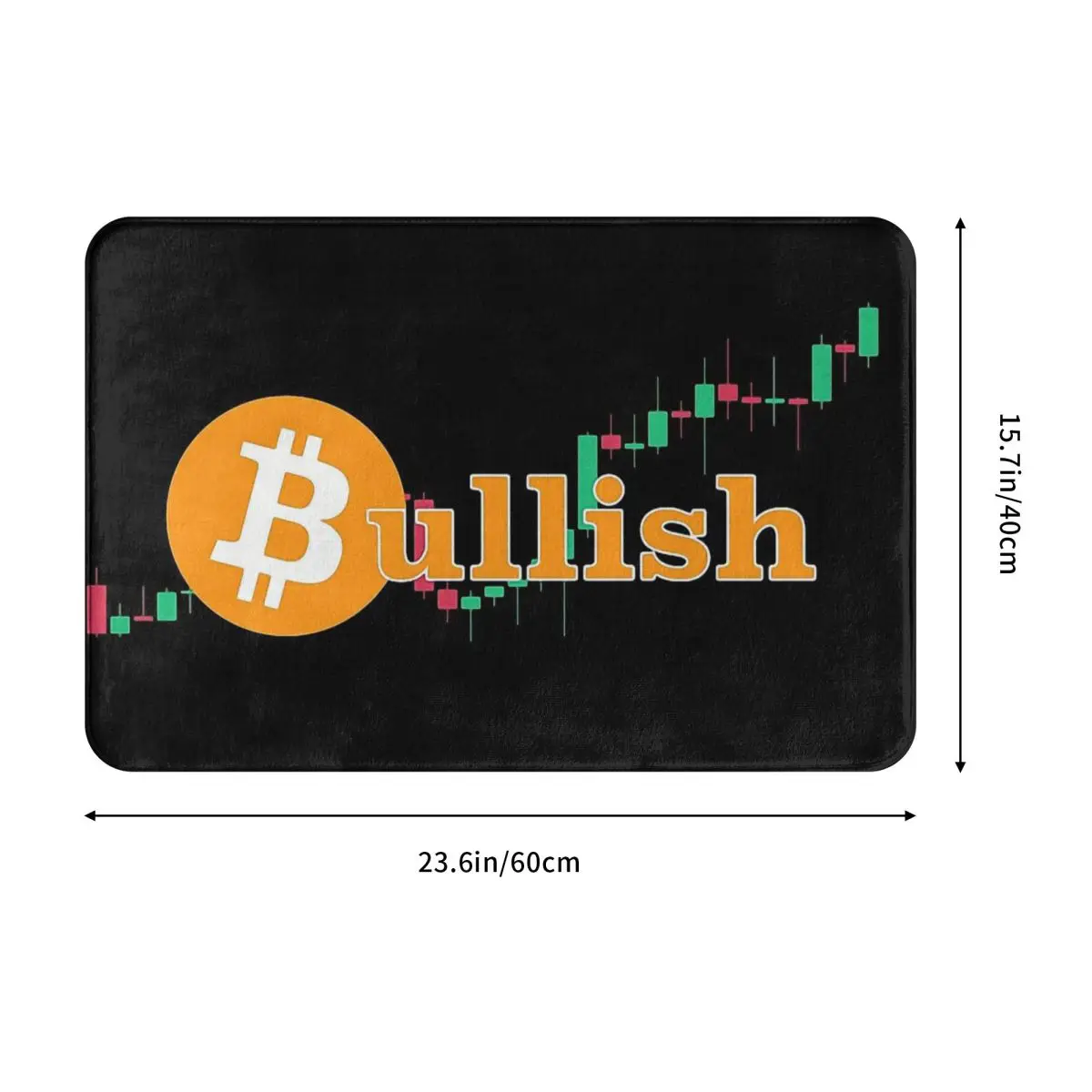 Bitcoin Cryptocurrency Miners Meme Non-slip Doormat Bath Mat Bullish Range Floor Carpet Welcome Rug Home Decor