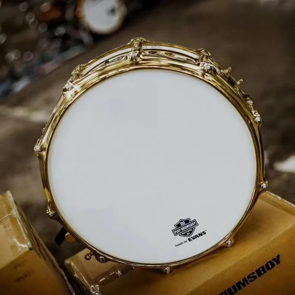 14x6 Inch Steel Snare Drum Supraphonic Style with Lug Lock Professional Professional Snare Drum
